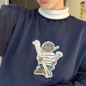 Turtleneck crewneck sweater